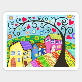 Doodle Art in Children's Design Sticker